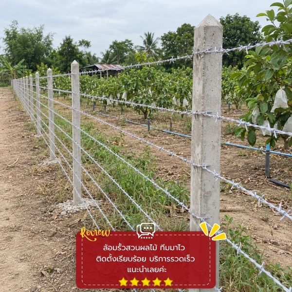 งานรั้วเรียบร้อย เก็บงานประณีต BarbedWireWorks #54
