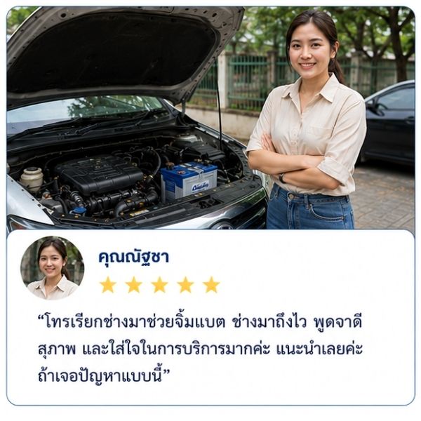 รีวิวลูกค้า Battfix คุณธนา น. คนขับ Taxi