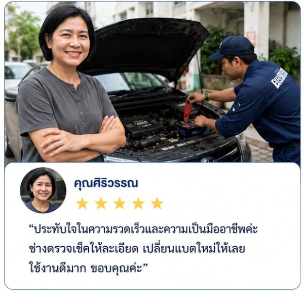 รีวิวลูกค้า Battfix คุณสมศักดิ์ ม. เจ้าของกิจการ