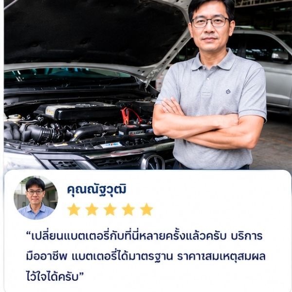 รีวิวลูกค้า Battfix คุณสุดา ค. ผู้สูงอายุ