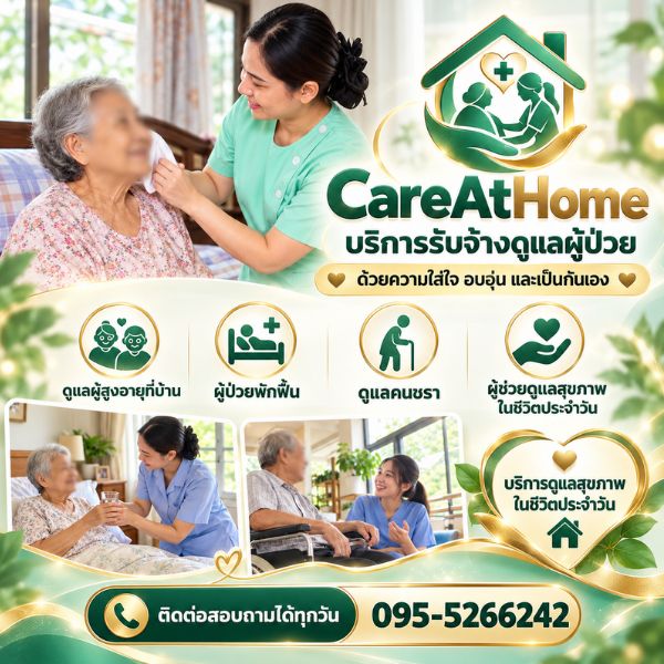 ผู้ดูแลดูแลผู้สูงอายุที่บ้าน CareAtHome #1