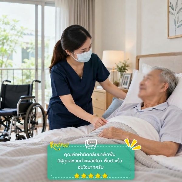 รีวิวลูกค้าบริการดูแลผู้ป่วย-ผู้สูงอายุ CareAtHome #52