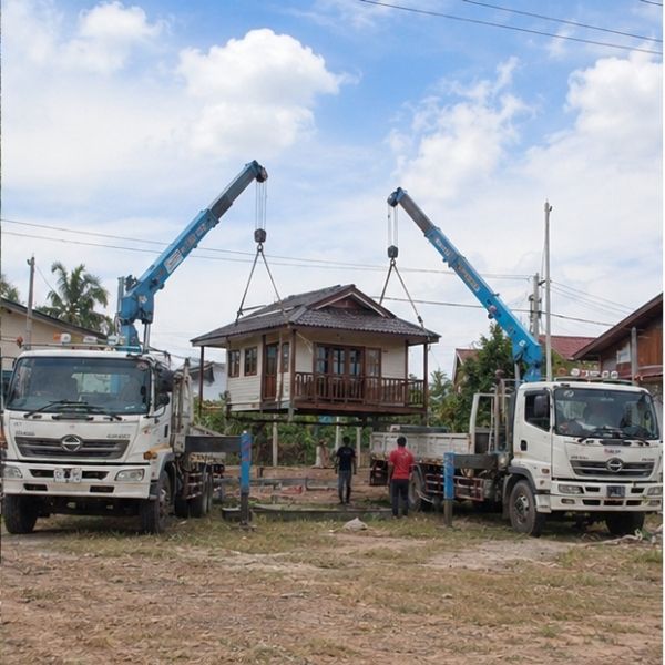 ผลงาน รับยกบ้านดีดบ้าน