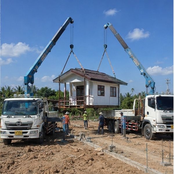 ผลงาน รับยกบ้านดีดบ้าน