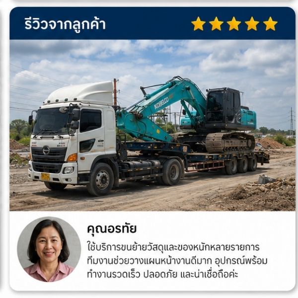 รีวิวลูกค้า รับยกบ้านดีดบ้าน คุณรัตนา