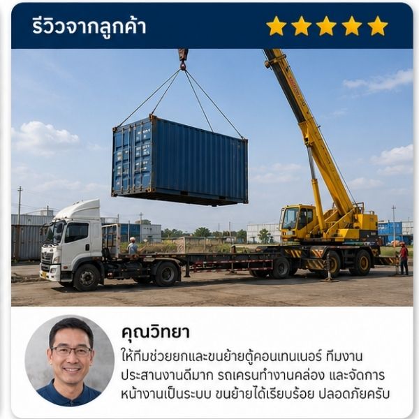 รีวิวลูกค้า รับยกบ้านดีดบ้าน คุณสมชาย