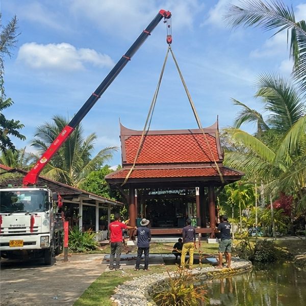 ผลงาน รับยกบ้านดีดบ้าน