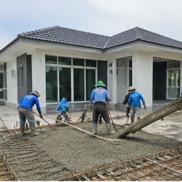 ผลงานทางเข้าโครงการ โดย ConcretePro