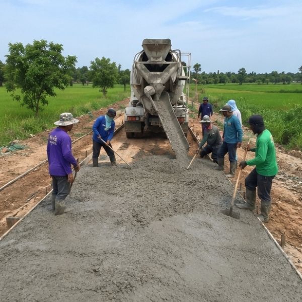 ผลงานทางเข้าโครงการ โดย ConcretePro