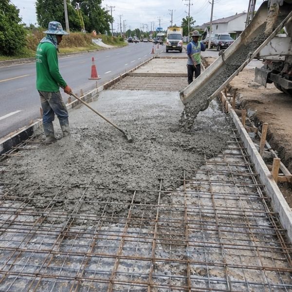 ผลงานทางเข้าโครงการ โดย ConcretePro