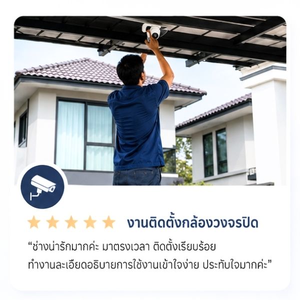 รีวิวลูกค้า CCTVPro รับติดตั้งกล้องวงจรปิด คุณรัตนา