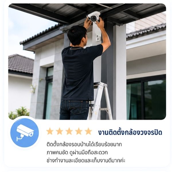 รีวิวลูกค้า CCTVPro รับติดตั้งกล้องวงจรปิด คุณธงชัย