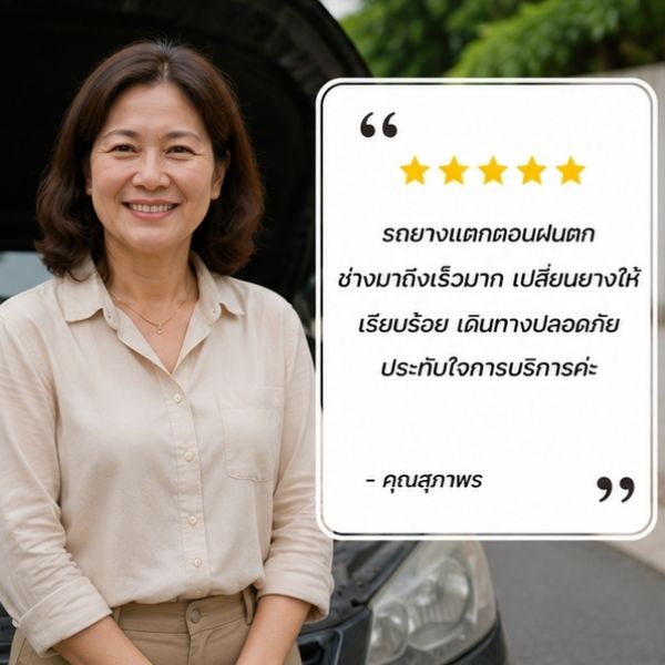 รีวิวลูกค้าลากรถเสีย
