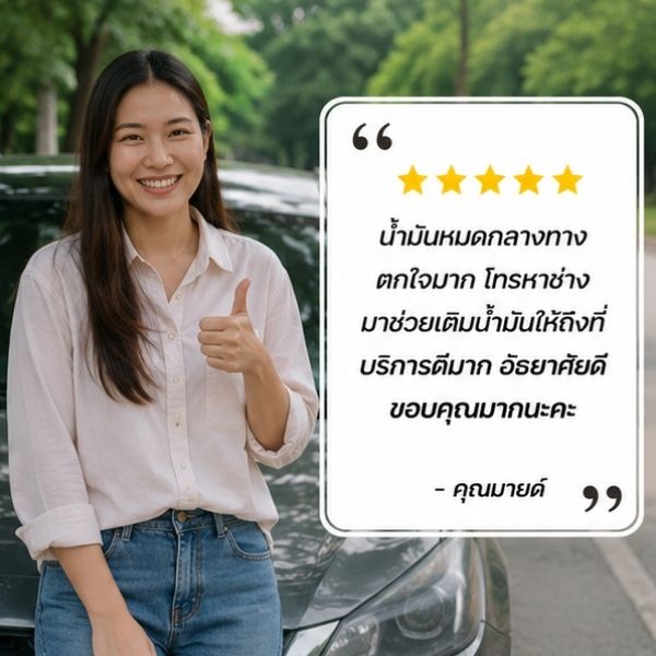 รีวิวลูกค้าช่วยเหลือรถเสีย