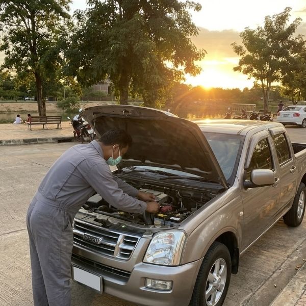 ตรวจแอร์รถยนต์นอกสถานที่