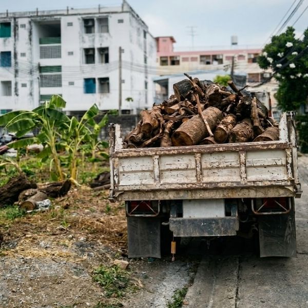 ผลงานขนเฟอร์นิเจอร์เก่า ClearWaste #3