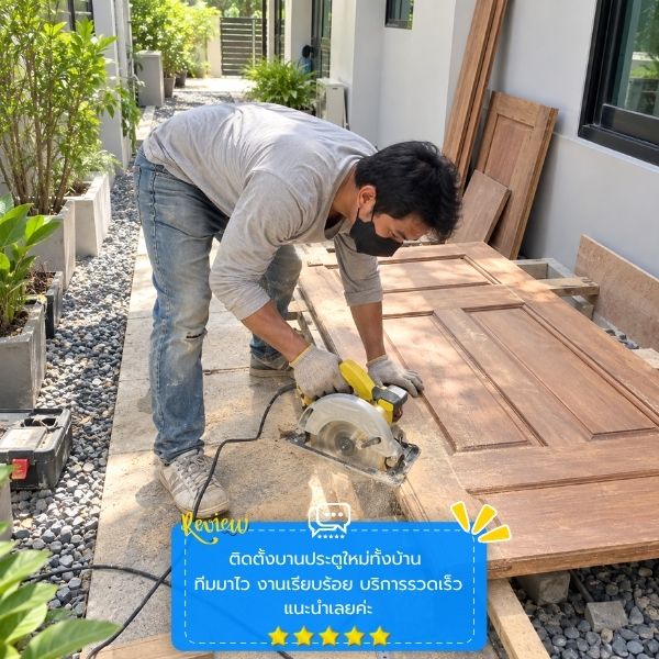 ซ่อมประตูเรียบร้อย ใช้งานได้ลื่น DoorFixPro #54