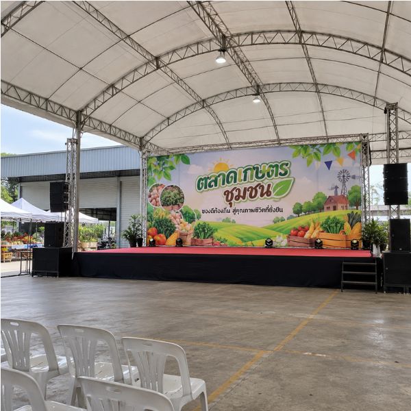 บริการวางแผนพื้นที่ติดตั้งเต็นท์ EventGear