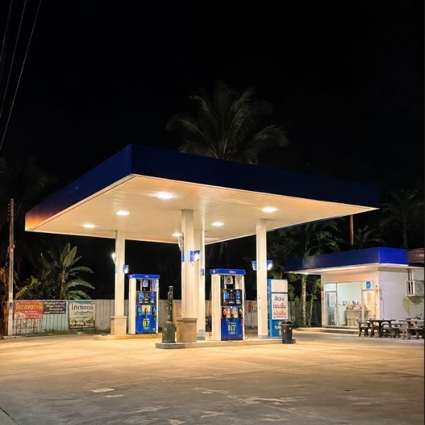 ผลงานน้ำพุ น้ำล้น กำแพงน้ำ FuelStation