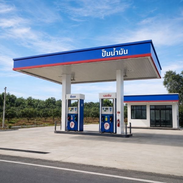 วางระบบไฟฟ้าปั๊มน้ำมัน FuelStation #2
