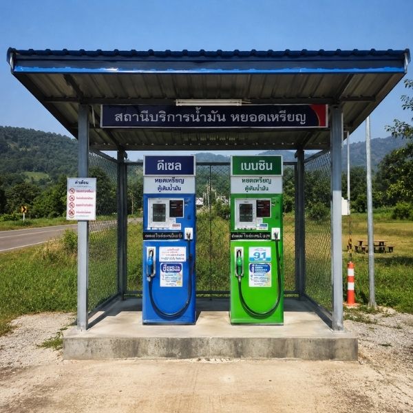 ผลงานสร้างปั๊มน้ำมัน FuelStation #35