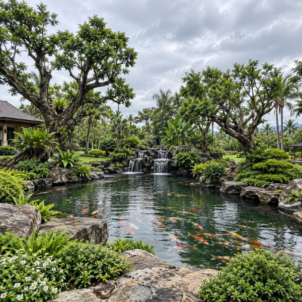 จัดสวนน้ำตก-บ่อปลา GardenCraft