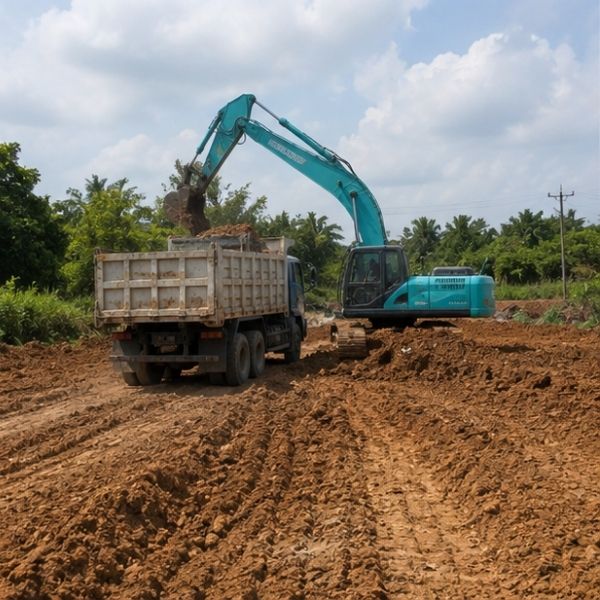 ผลงานถมที่สร้างบ้าน โดย EarthMove