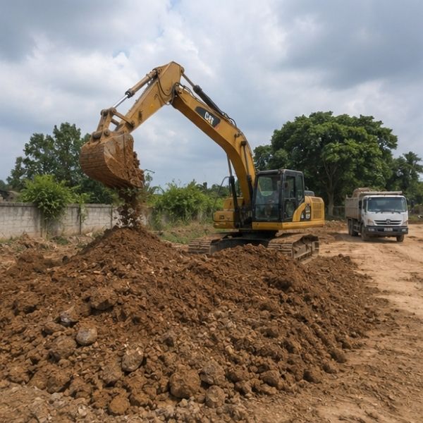 ผลงานปรับระดับพื้นที่ โดย EarthMove