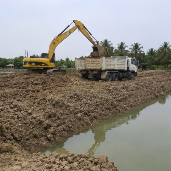 ผลงานทำถนนลูกรัง โดย EarthMove
