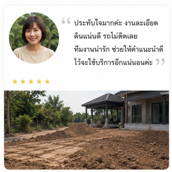 รีวิวลูกค้า EarthMove บดอัดดิน จ.ระยอง