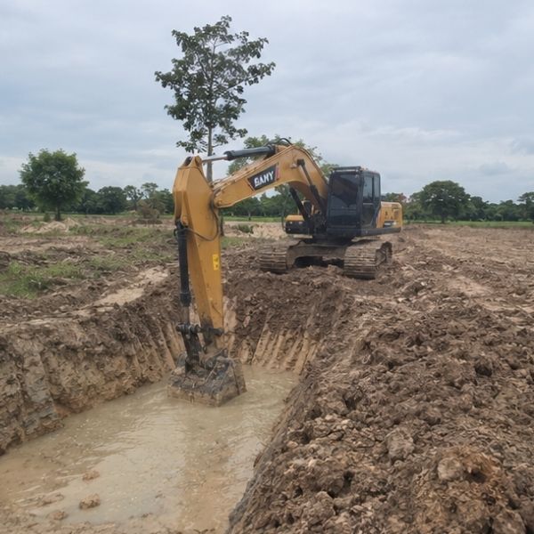 ผลงานบดอัดดินแน่น โดย EarthMove รับถมดิน ปรับที่ดิน