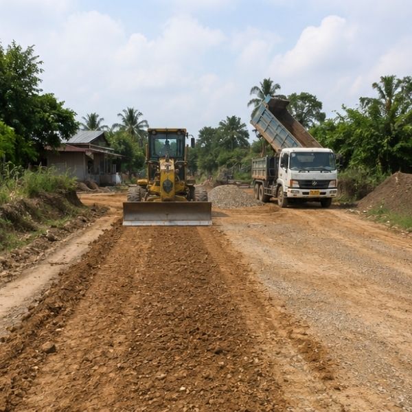 ผลงานบดอัดดิน โดย EarthMove