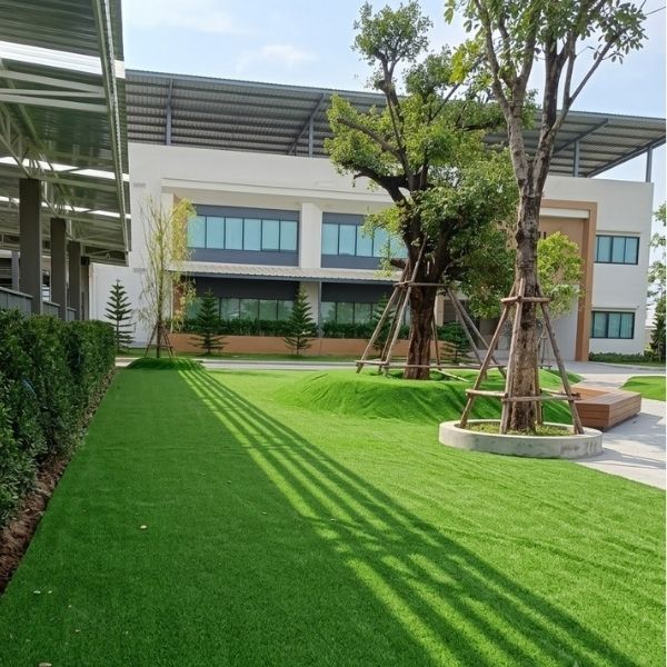 ผลงานหญ้าเทียมสนามเด็กเล่น GreenTurf รับติดตั้งหญ้าเทียม