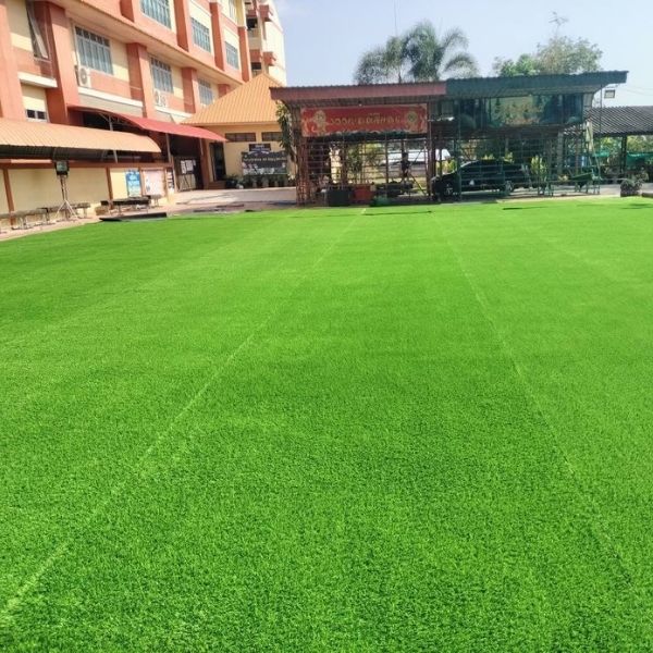 ผลงานหญ้าเทียมดาดฟ้า GreenTurf รับติดตั้งหญ้าเทียม