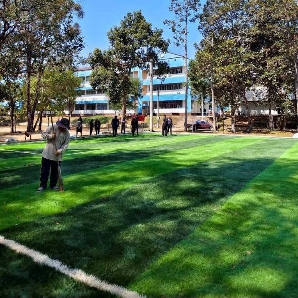 ผลงานสวนหญ้าเทียม GreenTurf รับติดตั้งหญ้าเทียม