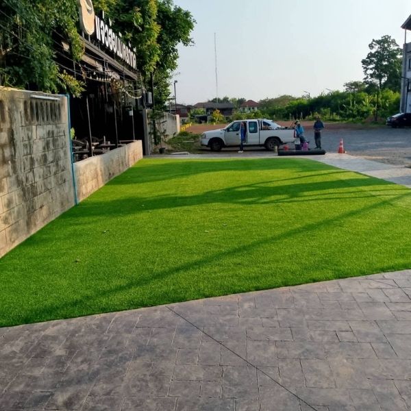 ผลงานหญ้าเทียมสนามฟุตซอล GreenTurf รับติดตั้งหญ้าเทียม
