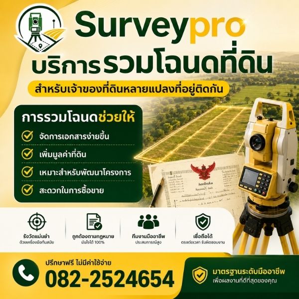 ทีม Surveypro ช่างรังวัดมืออาชีพ
