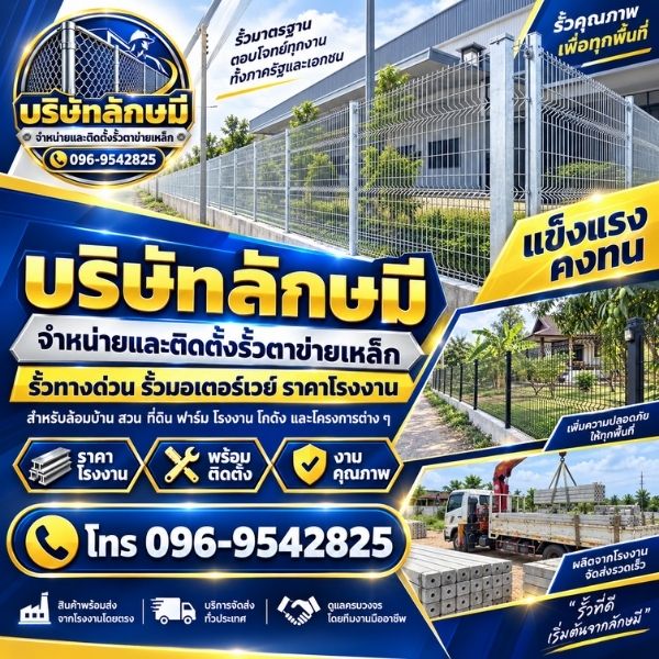 รั้วโรงงาน-คลังสินค้า-โครงการ บริษัทลักษมี #3