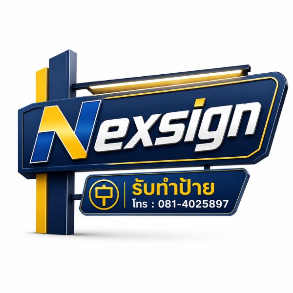 โลโก้ Nexsign รับทำป้ายบริษัท ป้ายร้านค้า