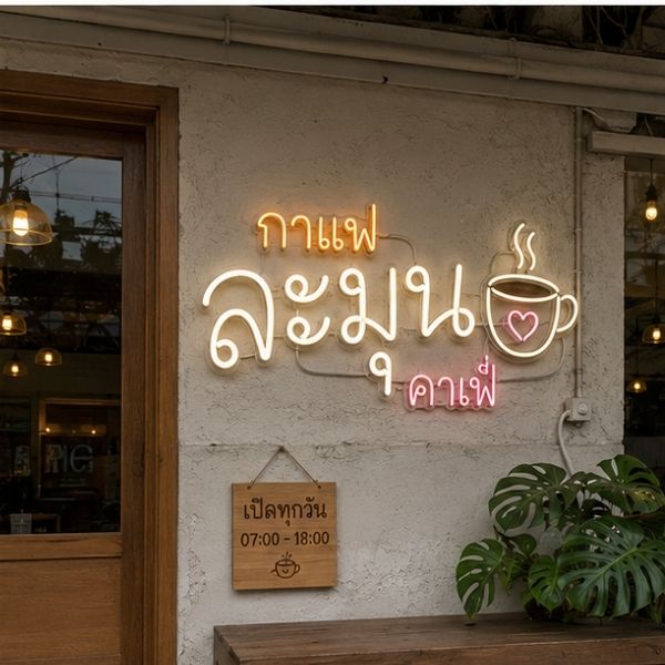 ผลงานตัวอักษรโลหะ โดย Nexsign