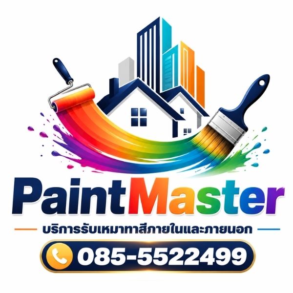 โลโก้ PaintMaster รับเหมาทาสีภายในและภายนอก ครบวงจร