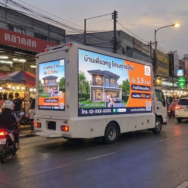 รถป้าย LED เคลื่อนที่ PromoTruck #12
