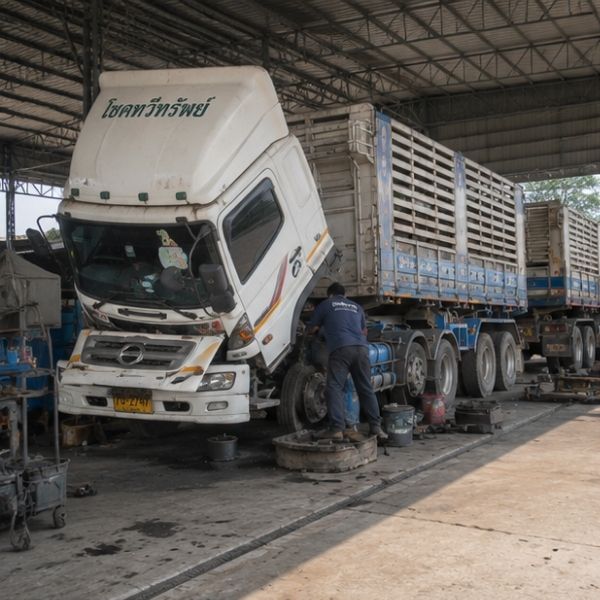 บริการปะยางรถบรรทุก นอกสถานที่ 24 ชม.