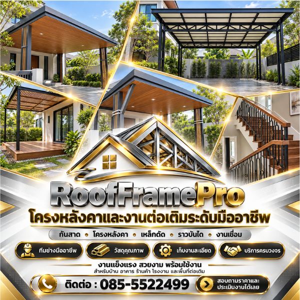 เทคนิคงานโครงหลังคา-ต่อเติม RoofFramePro #03
