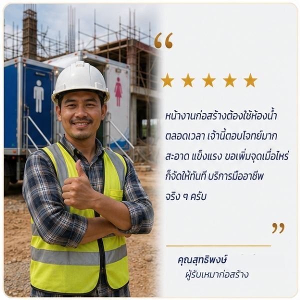 รีวิวเช่าตู้สุขาใกล้ฉัน