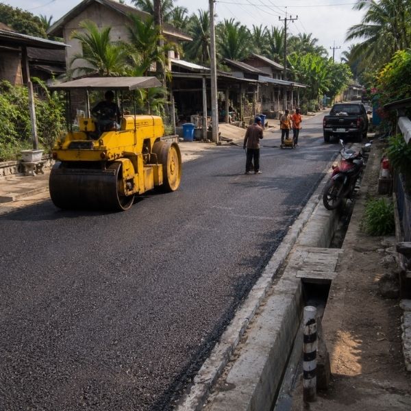 ผลงานทางเข้าหมู่บ้าน โดย RoadTech