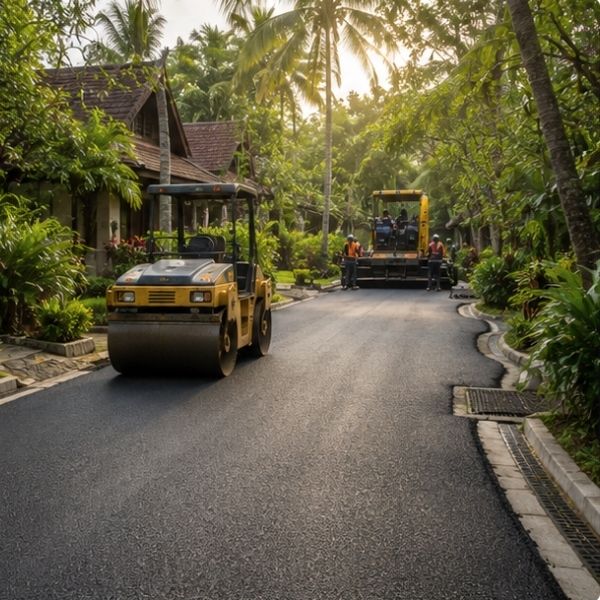 ผลงานปูทับผิว Overlay โดย RoadTech
