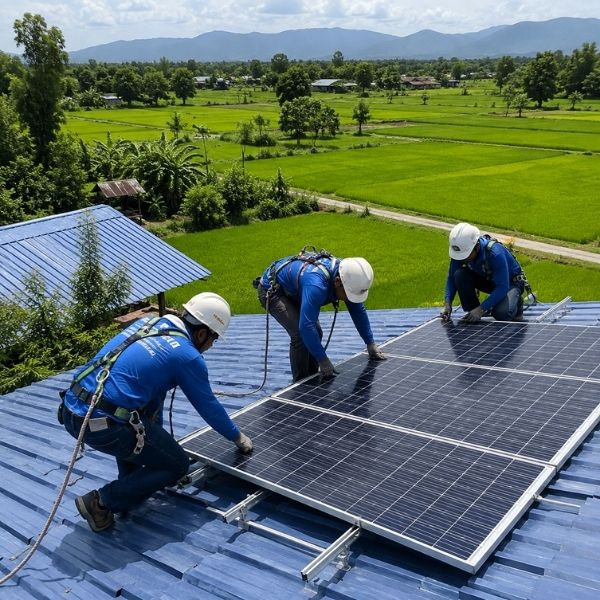 ติดตั้งโซลาร์รูฟท็อป หลังคาเมทัลชีท SolarWorks #17