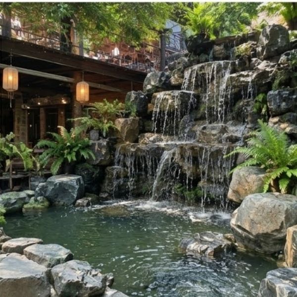 ผลงานบ่อปลาคาร์ป StoneFalls #36