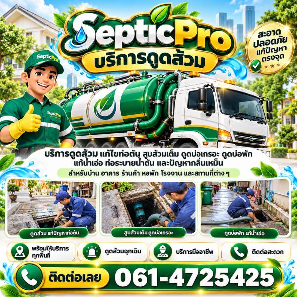 เทคนิคดูแลท่อและบ่อเกรอะ SepticPro #03